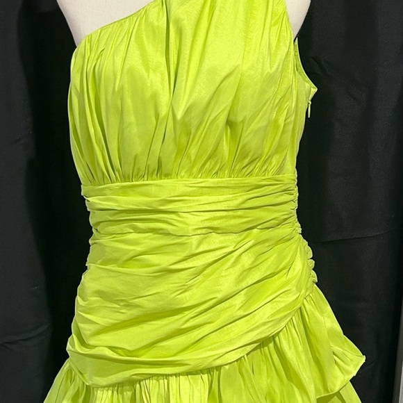 NWT Lord & Taylor Gabrielle Union Asymmetric Bare Shoulder Rosette Dress… - Picture 6 of 6